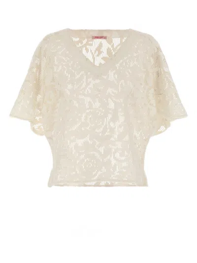 PIN UP STARS PIN UP STARS MACRAMÉ BLOUSE
