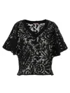 Pin Up Stars Pin-up Stars Macramé Blouse