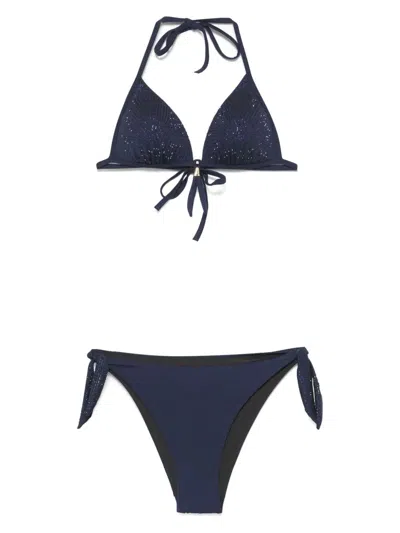 Pin Up Stars Push Up Triangle Bikini With Strass