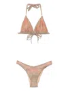 Pin Up Stars Rodeo 3d Triangle Bikini In Multi