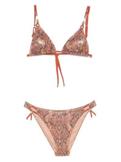 PIN UP STARS SNAKE-PRINT BIKINI