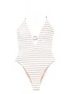 Pin Up Stars Marina Gold One-piece Swimsuit In Neutral