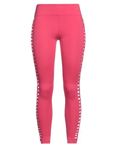 Pin Up Stars Woman Leggings Fuchsia Size S Polyamide, Elastane In Pink