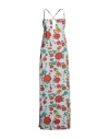 Pin Up Stars Woman Maxi Dress White Size M Viscose, Elastane In White