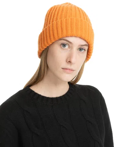 Pin1876 By Botto Giuseppe Beanie In Orange