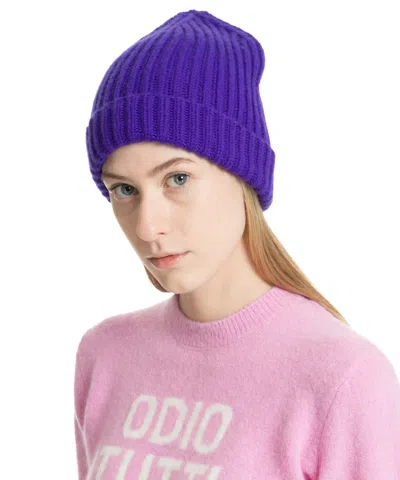 Pin1876 By Botto Giuseppe Beanie In Violet