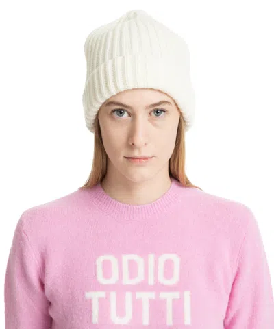 Pin1876 By Botto Giuseppe Beanie In White