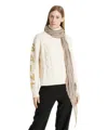 Pin1876 By Botto Giuseppe Cashmere Scarf In Beige