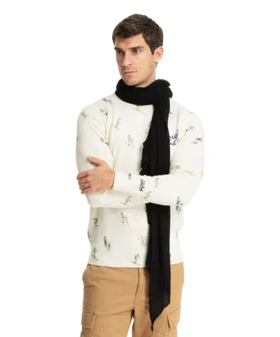 Pin1876 By Botto Giuseppe Cashmere Scarf In Black