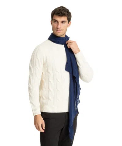 Pin1876 By Botto Giuseppe Cashmere Scarf In Blue