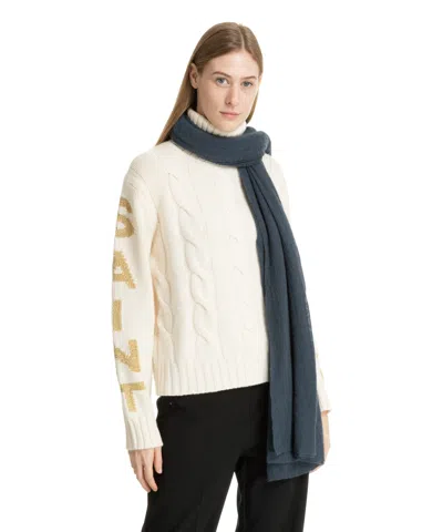 Pin1876 By Botto Giuseppe Cashmere Scarf In Blue