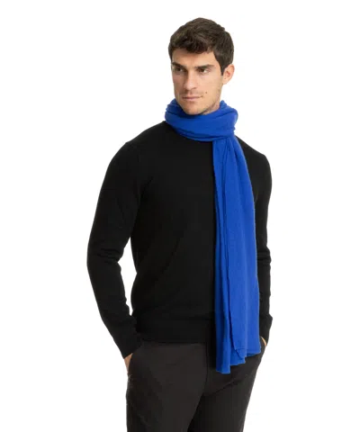 Pin1876 By Botto Giuseppe Cashmere Scarf In Blue