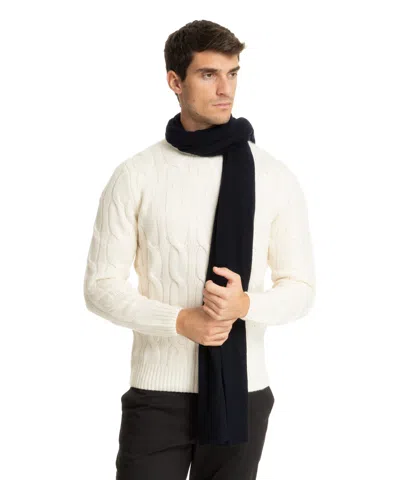 Pin1876 By Botto Giuseppe Cashmere Scarf In Blue