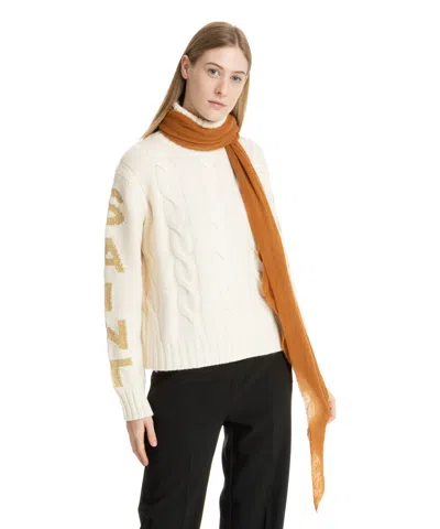 Pin1876 By Botto Giuseppe Cashmere Scarf In Brown