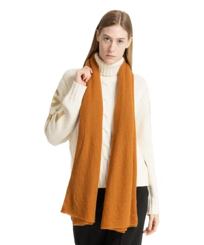 Pin1876 By Botto Giuseppe Cashmere Scarf In Brown