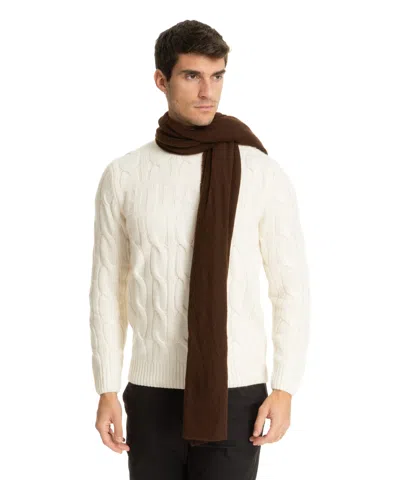 Pin1876 By Botto Giuseppe Cashmere Scarf In Brown