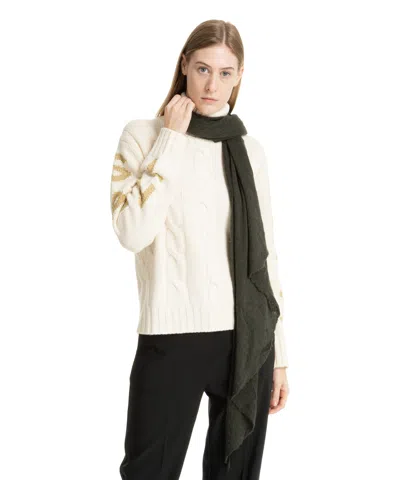 Pin1876 By Botto Giuseppe Cashmere Scarf In Green