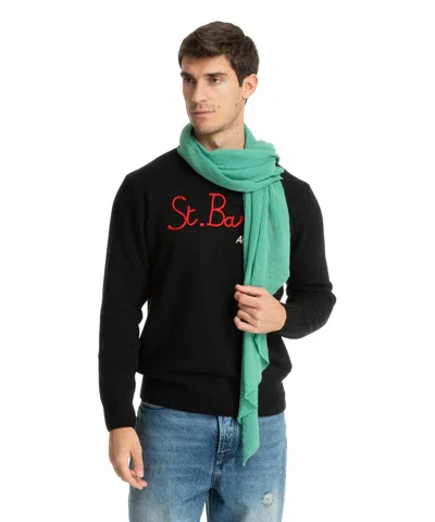 Pin1876 By Botto Giuseppe Cashmere Scarf In Green
