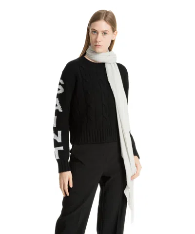 Pin1876 By Botto Giuseppe Cashmere Scarf In Grey