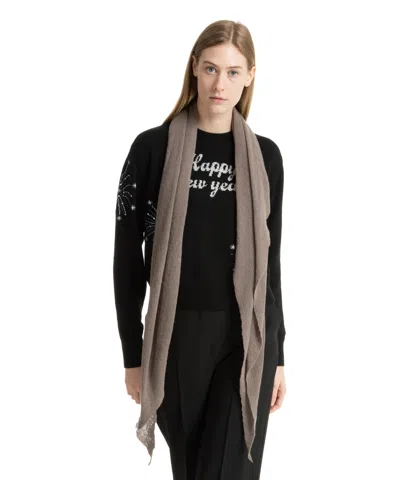 Pin1876 By Botto Giuseppe Cashmere Scarf In Grey
