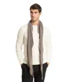 Pin1876 By Botto Giuseppe Cashmere Scarf In Grey