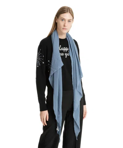 Pin1876 By Botto Giuseppe Cashmere Scarf In Lightblue