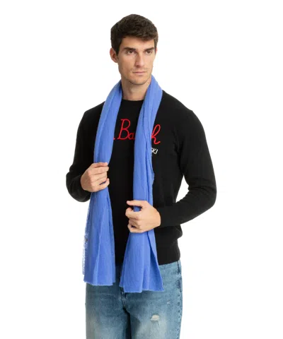 Pin1876 By Botto Giuseppe Cashmere Scarf In Lightblue