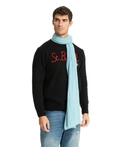 Pin1876 By Botto Giuseppe Cashmere Scarf In Lightblue