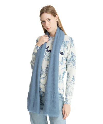 Pin1876 By Botto Giuseppe Cashmere Scarf In Lightblue