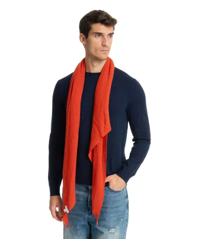 Pin1876 By Botto Giuseppe Cashmere Scarf In Orange