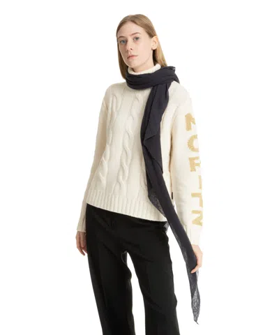 Pin1876 By Botto Giuseppe Cashmere Scarf In Violet