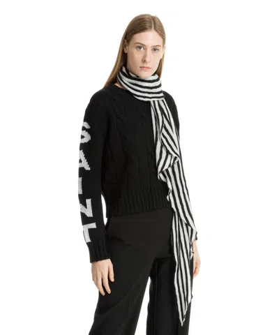 Pin1876 By Botto Giuseppe Cashmere Scarf In White