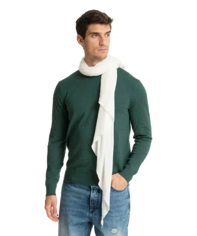 Pin1876 By Botto Giuseppe Cashmere Scarf In White