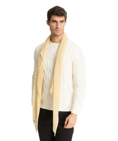 Pin1876 By Botto Giuseppe Cashmere Scarf In Yellow