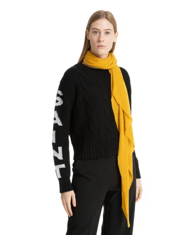 Pin1876 By Botto Giuseppe Cashmere Scarf In Yellow