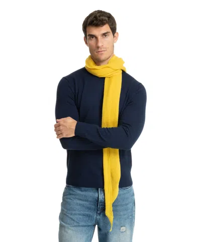 Pin1876 By Botto Giuseppe Cashmere Scarf In Yellow