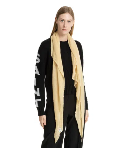 Pin1876 By Botto Giuseppe Cashmere Scarf In Yellow