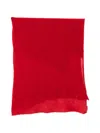 Pin1876 언피니시드 에지 스카프 In Red