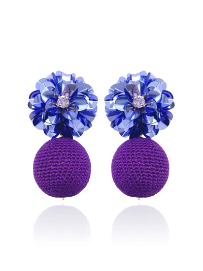 Pinar Ozevlat Women's Blossom Bon Bon Purple & Lilac