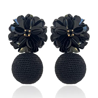 Pinar Ozevlat Women's Blossom Bon Bons Black