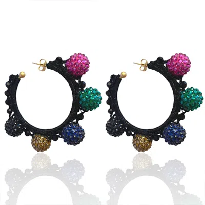 Pinar Ozevlat Women's Bon Bon Hoops In Yellow