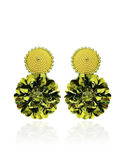 Pinar Ozevlat Women's Green Dahlia Artichoke