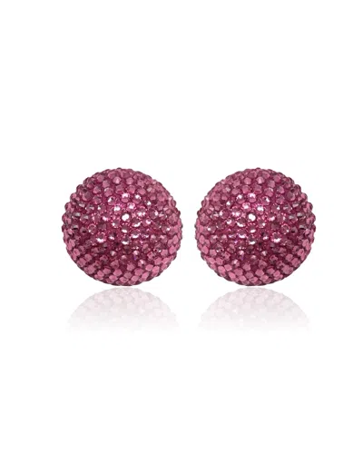 Pinar Ozevlat Women's Pink Disco Pebble Earrings Rose