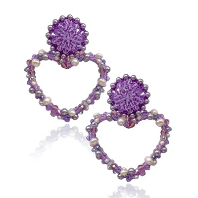 Pinar Ozevlat Women's Pink / Purple Queen Of Hearts Lilac In Multi