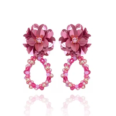 Pinar Ozevlat Women's Pink Tulip Blossom Vintage Rose