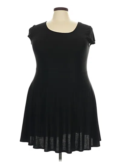 Pre-owned Pinc Short Sleeve Top Black Scoop Neck Tops