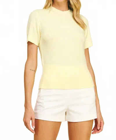 Pinch Boden Soft Knit Top In Butter Yellow In Multi