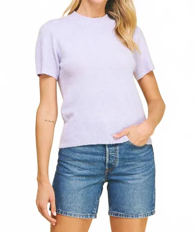 Pinch Boden Soft Knit Top In Heathered Hyacinth Lavender In Purple