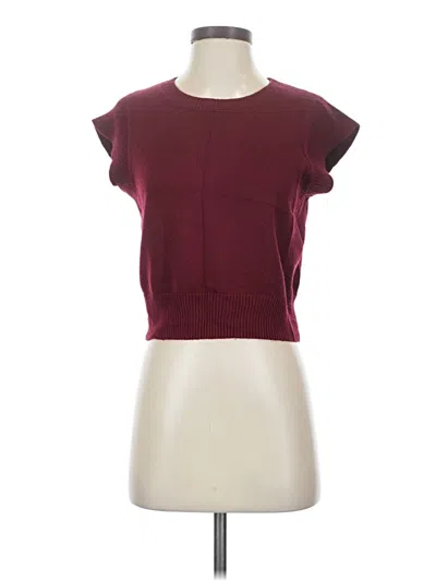 Pre-owned Pinch Cardigan Sweater In Burgundy