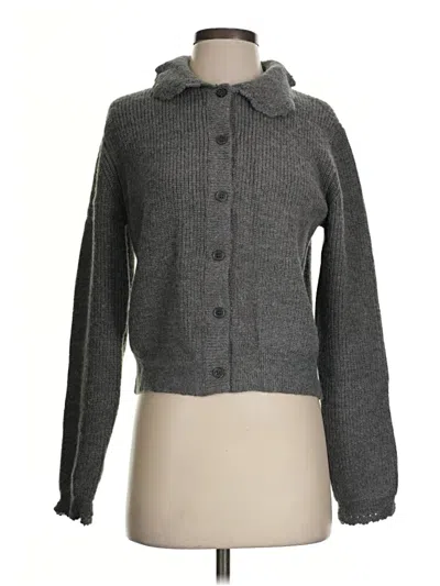 Pinch Cardigan Sweater In Gray